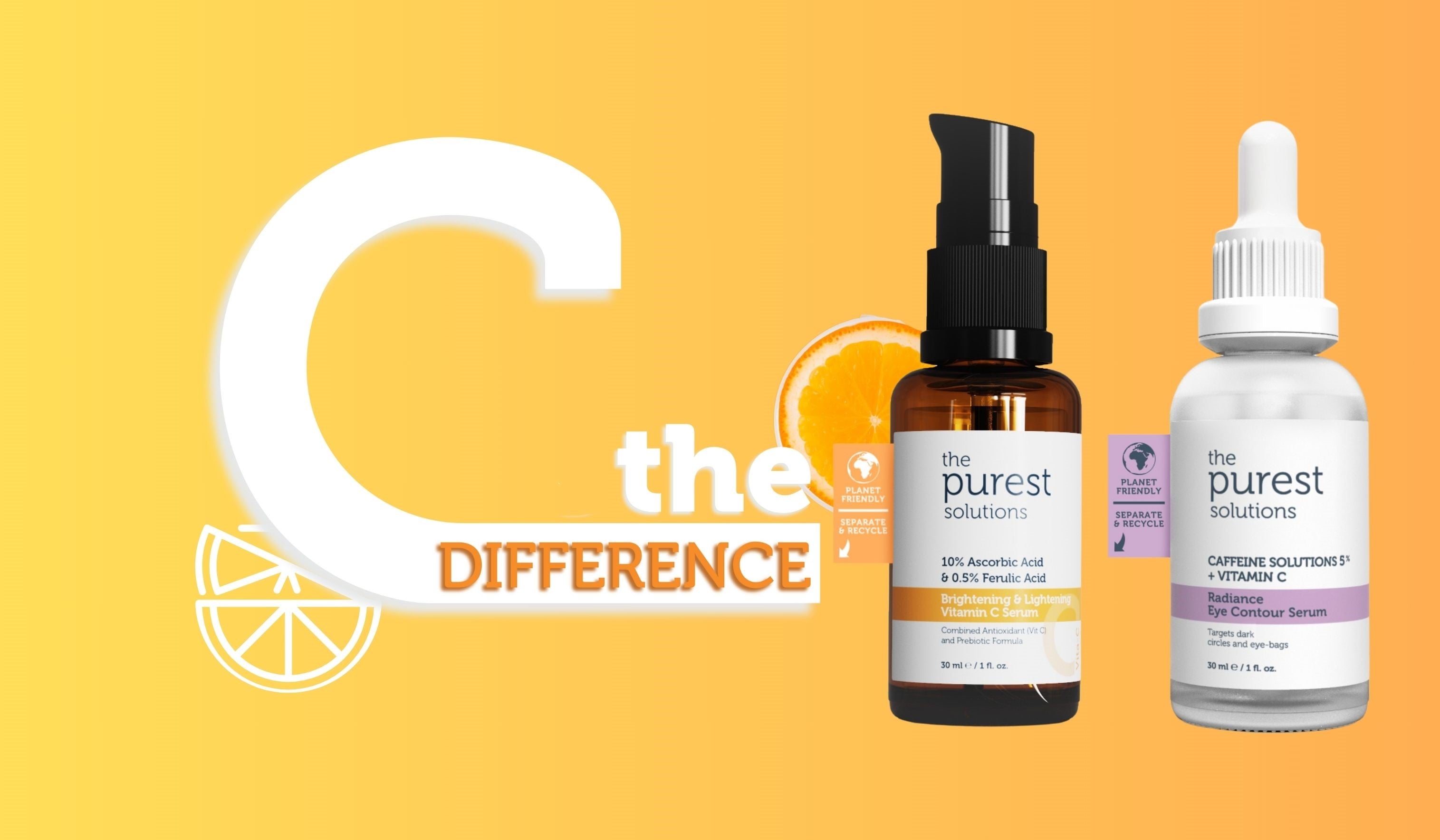 Vitamin C undiluted skin care products