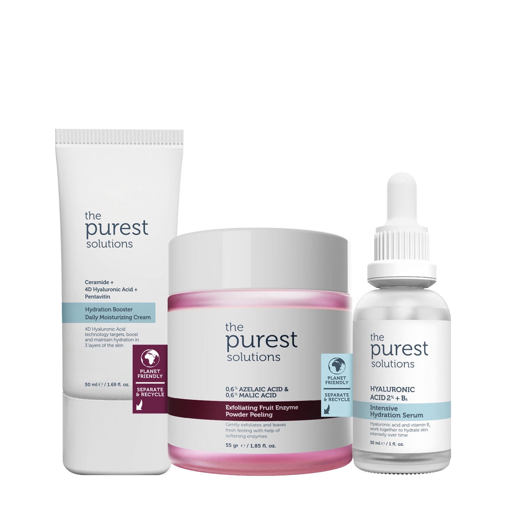 AHA & BHA Exfoliating Facial Peeling Set + Hydration