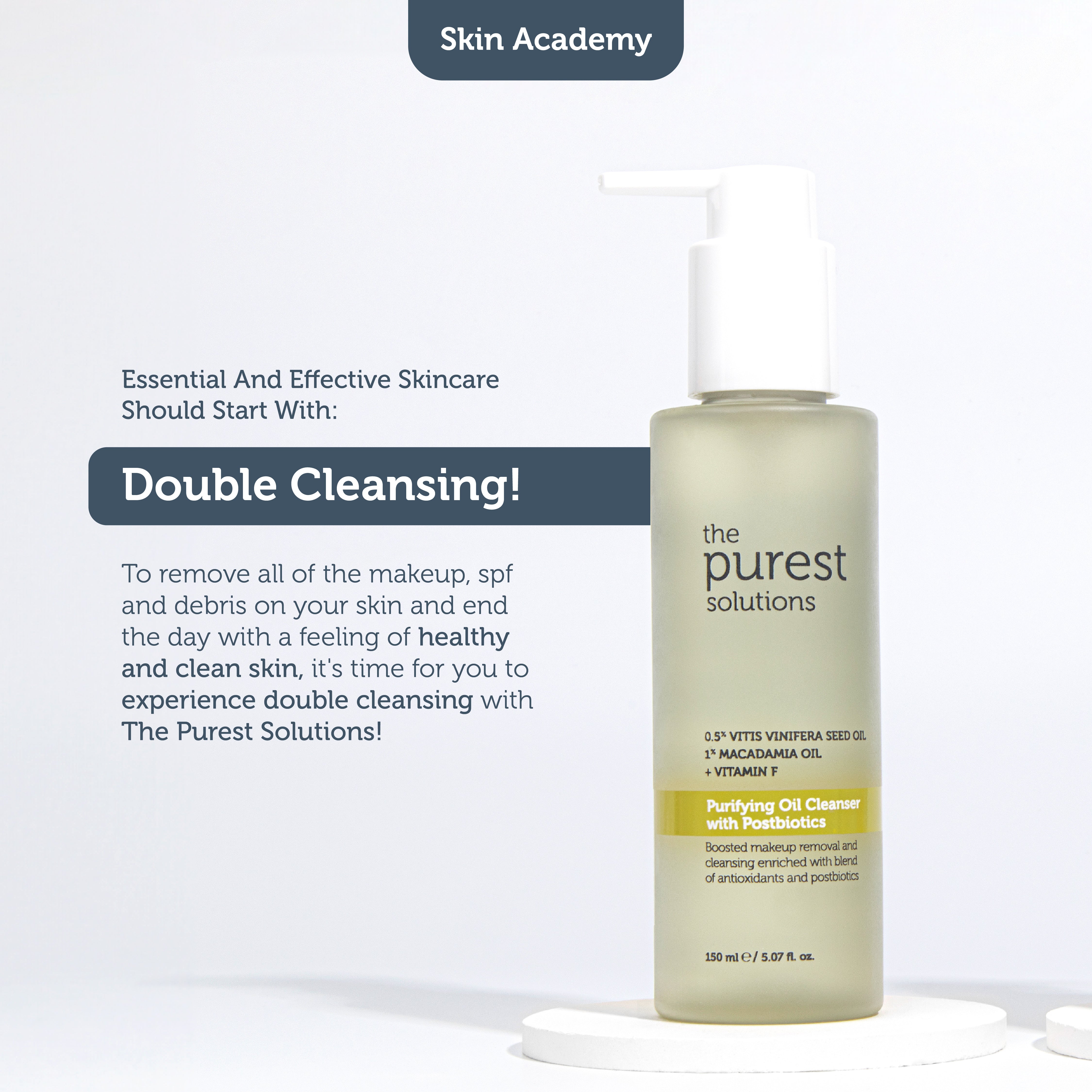Purifying Oil Cleanser With Postbiotics – The Purest Solutions